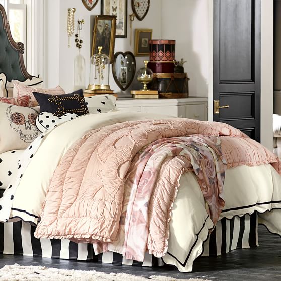 The Emily & Meritt Parisian Petticoat Quilt + Sham emily & meritt collection Pottery Barn Teen