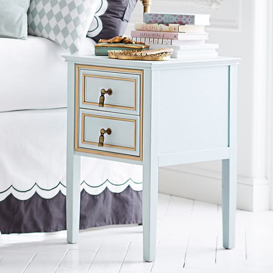 The Emily & Meritt Royal Bedside Table Emily & Meritt Collection for Pottery Barn Teen