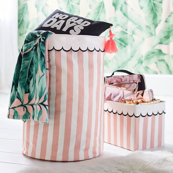 The Emily & Meritt Scallop Storage Bins Emily Meritt Collection Pottery Barn Teen 