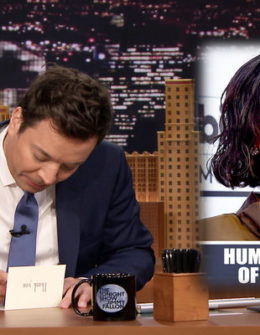 Be sure to watch the video below to see Jimmy Fallon write his weekly thank you notes to Rihanna, House Hunters logo, Days of our Lives, and more on the Friday, February 24, 2017 episode of the "Tonight Show Starring Jimmy Fallon."