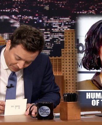Be sure to watch the video below to see Jimmy Fallon write his weekly thank you notes to Rihanna, House Hunters logo, Days of our Lives, and more on the Friday, February 24, 2017 episode of the "Tonight Show Starring Jimmy Fallon."