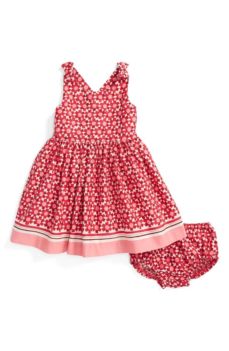kate spade new york border print dress (Baby Girls) Floral Tile easter dresses for baby girls 2017 style
