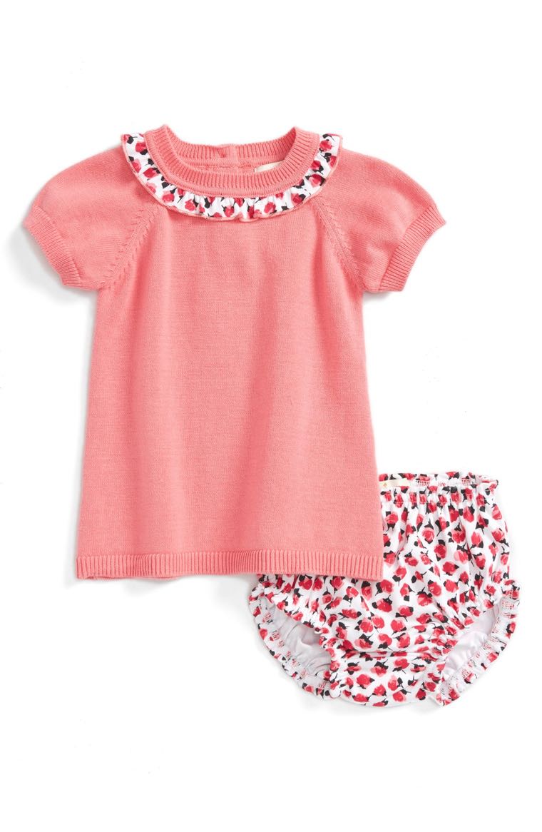 kate spade new york sweater dress (Baby Girls) Berber Pink Floral Print easter dresses for baby girls 2017 style