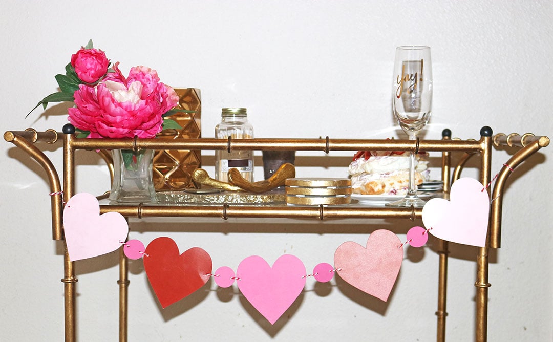 Candace Rose blog valentine's day heart garland candie anderson.com blog