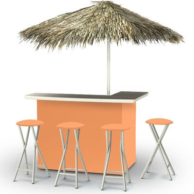 Best of Times Tiki Bar Set Peach Wayfair summer preview sale