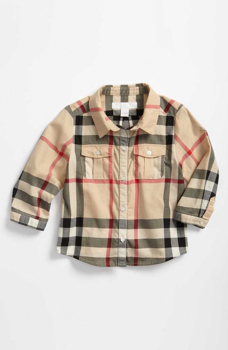 Burberry Check Print Shirt New Classic easter outfits for baby boys