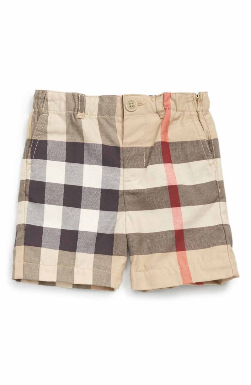 Burberry Sean Check Print Shorts New Classic easter outfits for baby boys