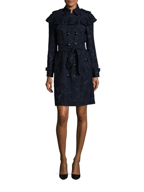 Burberry Stanhill Trench Coat Blue trench coats spring 2017
