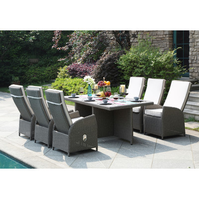 DHI Clearwater 7 Piece Dining Set with Cushion Wayfair summer preview sale
