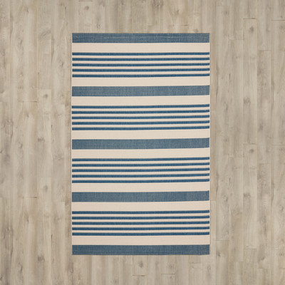 Darby Home Co Bellingdon Blue/Beige Indoor/Outdoor Area Rug Wayfair summer preview sale