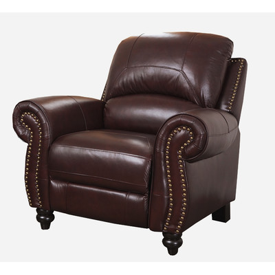 Darby Home Co Kahle Leather Arm Chair Recliner Nailhead Trim Wayfair upholstered furniture sale