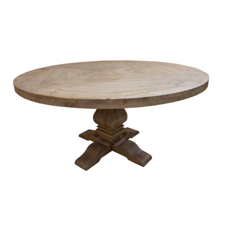 Donny Osmond Home Florence Pine Round Dining Table pedestal dining tables