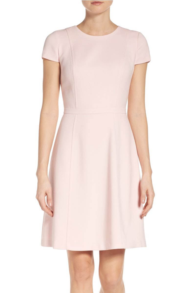 ELIZA J Fit and Flare Dress Light Strawberry fit and flare dresses spring 2017 easter 