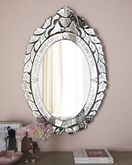 Ernhart Oval Venetian-Style Mirror Horchow friends and family sale