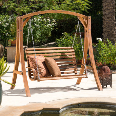 Home Loft Concepts Bracciano Porch Swing with Stand Wayfair summer preview sale