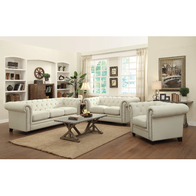 House of Hampton Sheringham Tufted Loveseat Nailhead Trim Wayfair upholstered furniture sale