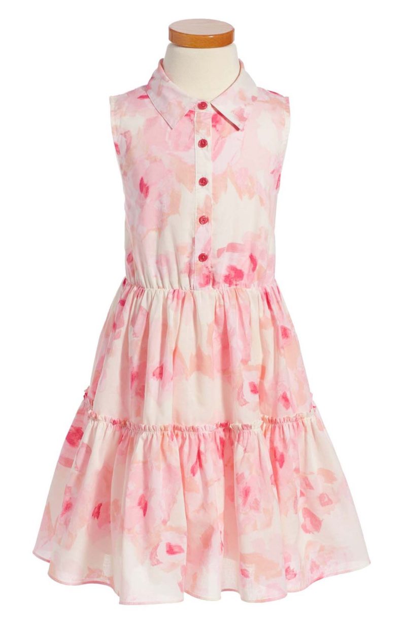 KATE SPADE NEW YORK floral shirtdress Desert Rose Print Little Girls easter dresses for little girls 2017 style