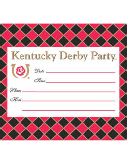 Kentucky Derby 8-Pack Party Invitations with Envelopes 2017 kentucky derby party props home decor