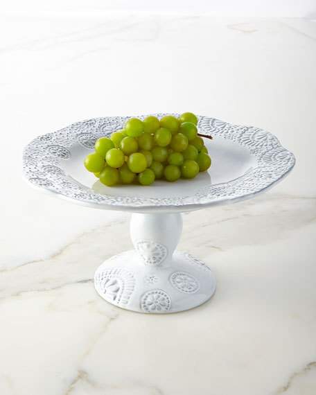 Lace Large Pedestal Server White Horchow Weekend Flash Sale