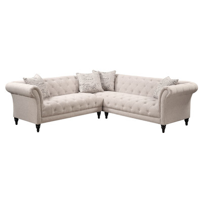 Lark Manor Awa 2 Piece Tufted Sectional Wayfair upholstered furniture sale