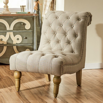 Lark Manor Versailles Fabric Slipper Chair Wayfair upholstered furniture sale