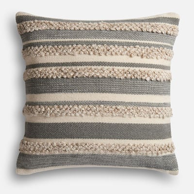 Magnolia Home Zander Gray & Ivory Oversized Pillow Pier 1 Imports magnolia home by joanna gaines for pier 1