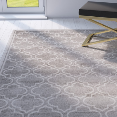 Mercer41 Currey Gray/Light Gray Outdoor Area Rug Wayfair summer preview sale