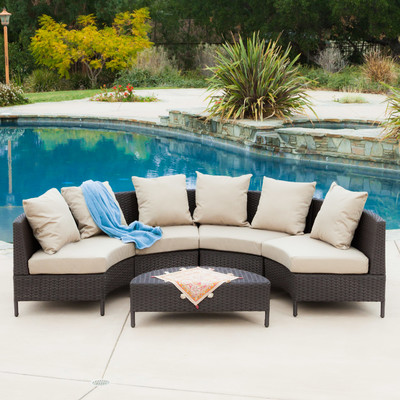 Mercury Row Eta Low Profile 5 Piece Seating Group with Cushion Wayfair summer preview sale