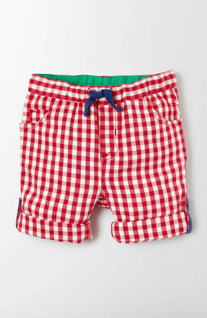 Mini Boden Roll Up Pants Admiral Red Gingham easter outfits baby boys