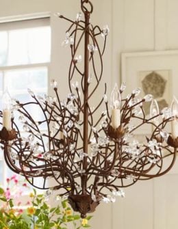 Pottery Barn CAMILLA 6-ARM CHANDELIER pottery barn lighting sale