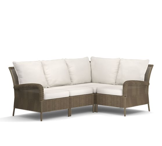 Pottery Barn GEORGIA SECTIONAL SET Wicker pottery barn buy more save more sale 