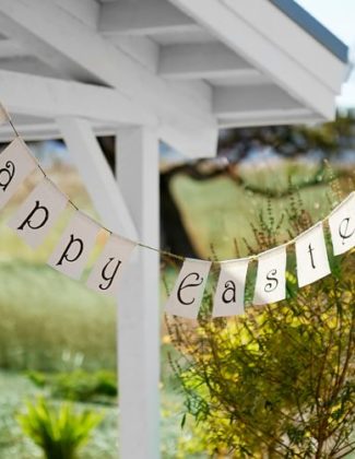 Pottery Barn HAPPY EASTER BANNER pottery barn easter baskets easter decor sale