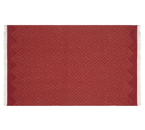 Pottery Barn JENSEN DIAMOND INDOOR/OUTDOOR RUG - WARM pottery barn buy more save more sale