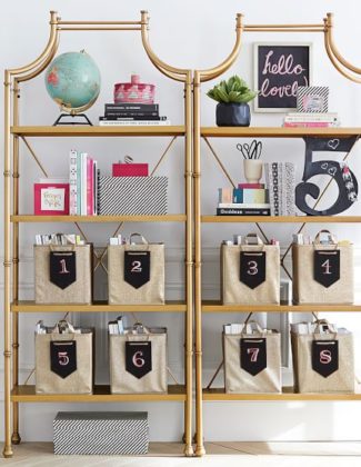 Pottery Barn Teen Maison Bookcase Gold pottery barn teen mega sale