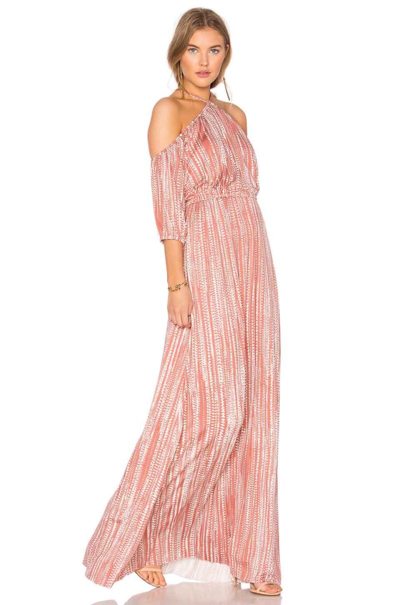 RACHEL PALLY Zia Cold Shoulder Maxi Dress Raindrop Print cold shoulder maxi dresses spring 2017