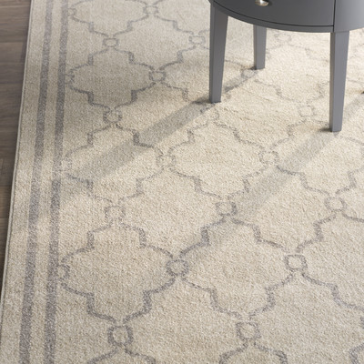 Three Posts Peckham Gray Indoor/Outdoor Area Rug Wayfair summer preview sale