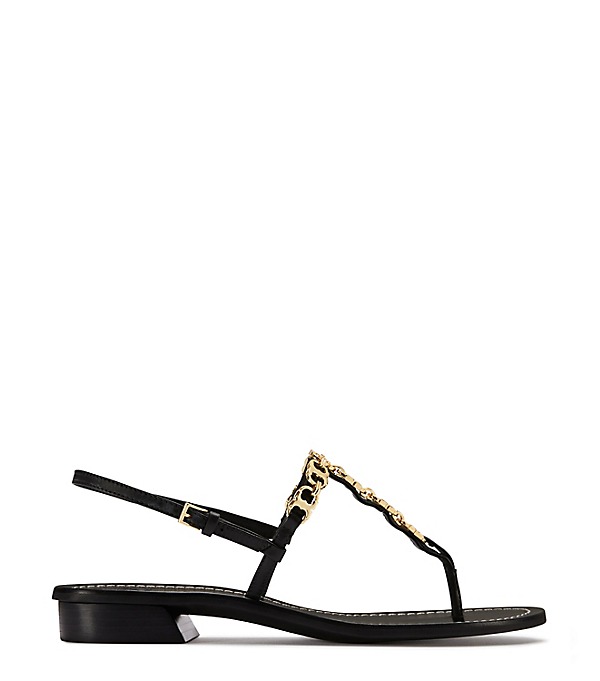 Tory Burch GEMINI LINK T-STRAP SANDAL Black Private Sale