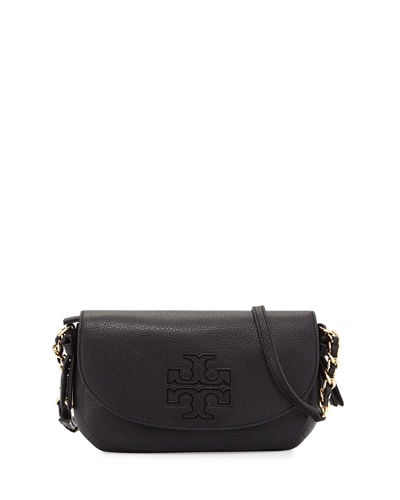 Tory Burch Harper Leather Crossbody Bag Black Neiman Marcus St Patricks Day Sale