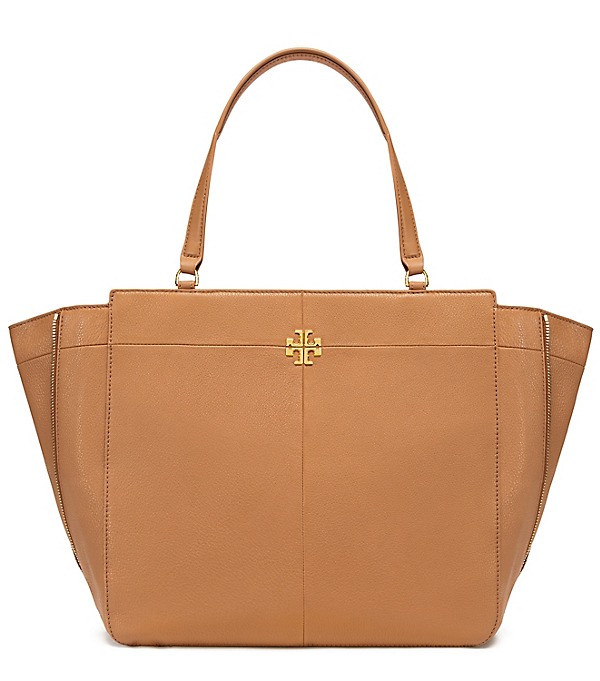 Tory Burch IVY SIDE-ZIP TOTE Bark tory burch private sale