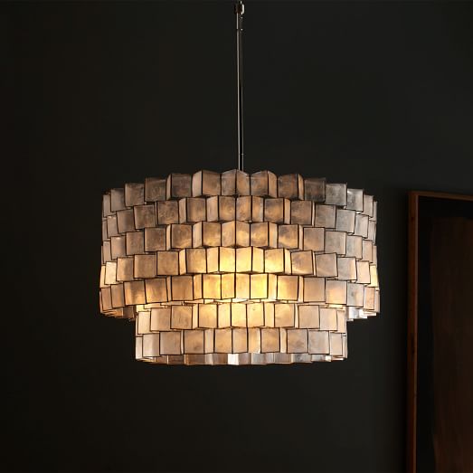 West Elm Capiz Zigzag Chandelier west elm buy more save more sale