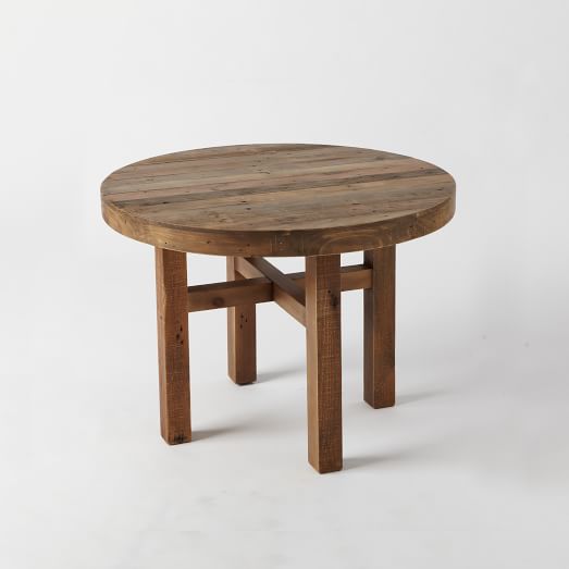 West Elm Emmerson® Reclaimed Wood Round Dining Table Reclaimed Pine west elm buy more save more sale