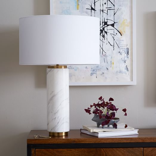 West Elm Pillar Table Lamp - Marble west elm buy more save more sale