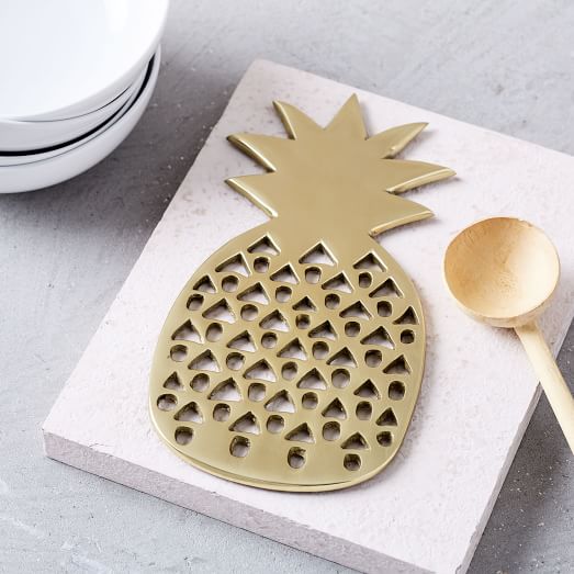 West Elm Pineapple Trivet Brass west elm buy more save more sale 