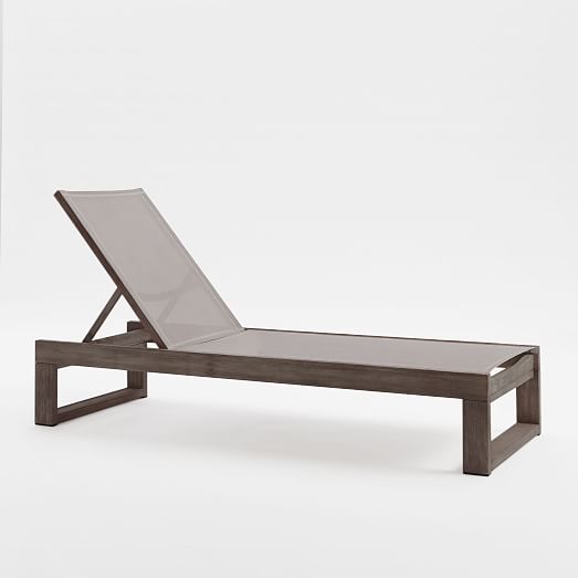 West Elm Portside Textiline Lounger Weathered Cafe west elm buy more save more sale
