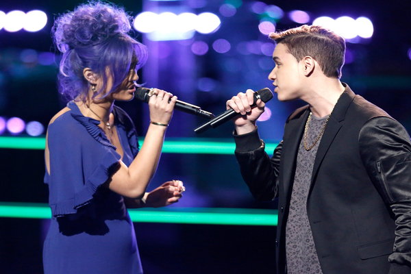  Watch The Voice Season 12 Episode 9 Battles Premiere Videos Night 1. Monday, March 20, 2017. Meet 22 year old Gaby Borromeo of New York City vs 19 year old Mark Isaiah of Mount Pocono, Pennsylvania (of Team Adam Levine and advisor John Legend)! They're both so talented, it's unbelievable. I loved their cover of hit song "Pillowtalk" by Zayn.