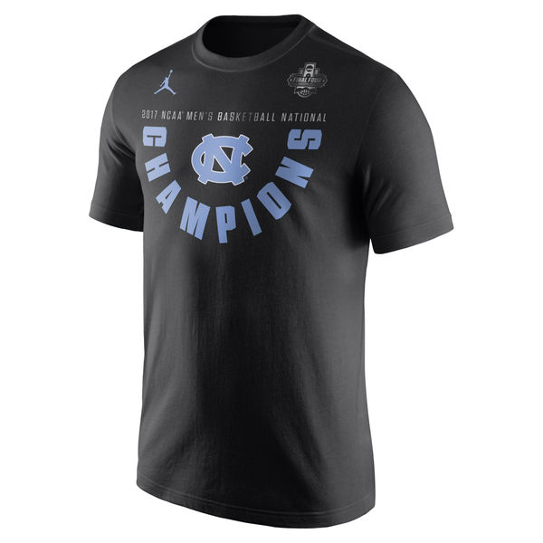 Brand Jordan North Carolina Tar Heels Black 2017 NCAA Men's Basketball National Champions Locker Room T-Shirt North Carolina Tar Heels 2017 NCAA Men's Basketball Champions