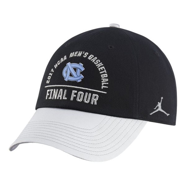 Brand Jordan North Carolina Tar Heels Black/Gray 2017 NCAA Men's Basketball National Champions Locker Room Adjustable Hat North Carolina Tar Heels 2017 NCAA Men's Basketball Champions