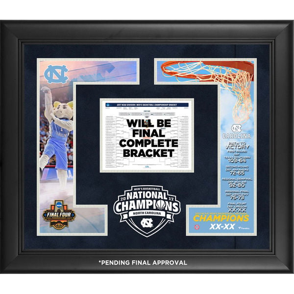 Fanatics Authentic North Carolina Tar Heels Framed 20" x 24" 2017 NCAA Men's Basketball National Champions Collage