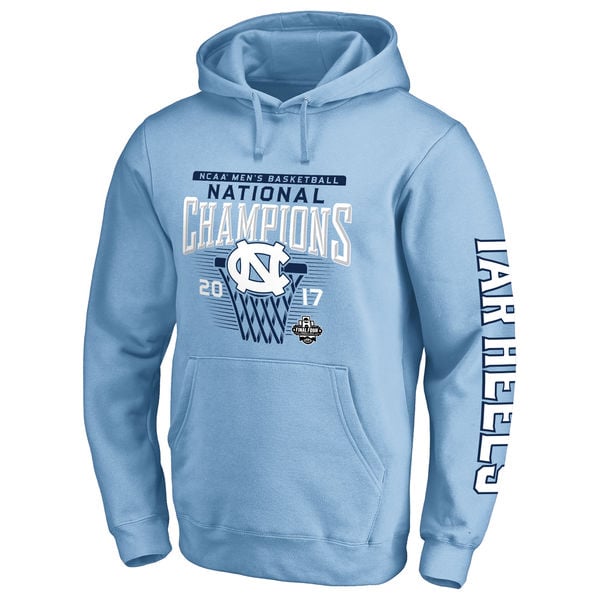 Fanatics Branded North Carolina Tar Heels Carolina Blue 2017 NCAA Men's Basketball National Champions Saguaro Pullover Hoodie