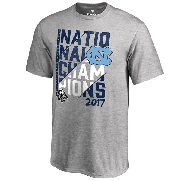 Fanatics Branded North Carolina Tar Heels Youth Heathered Gray 2017 NCAA Men's Basketball National Champions Ocotillo Schedule T-Shirt North Carolina Tar Heels 2017 NCAA Men's Basketball Champions